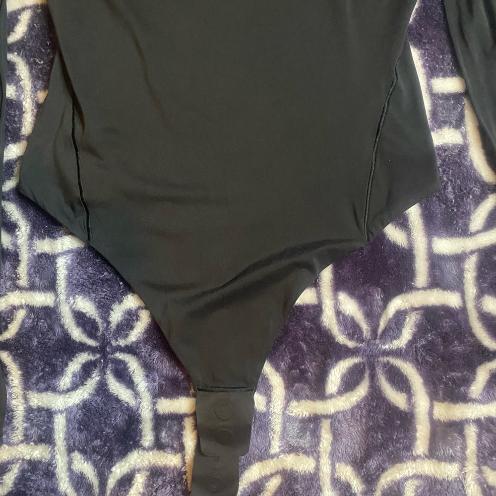 Lululemon Athletic Black Long Sleeve Bodysuit - Picture 2 of 5